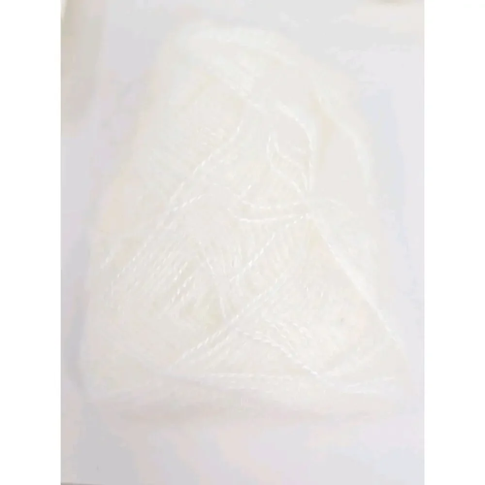 Hamanaka Knitting‎ Mohair Yarn Thread Color #1 Lot E White Lot of 10 U327